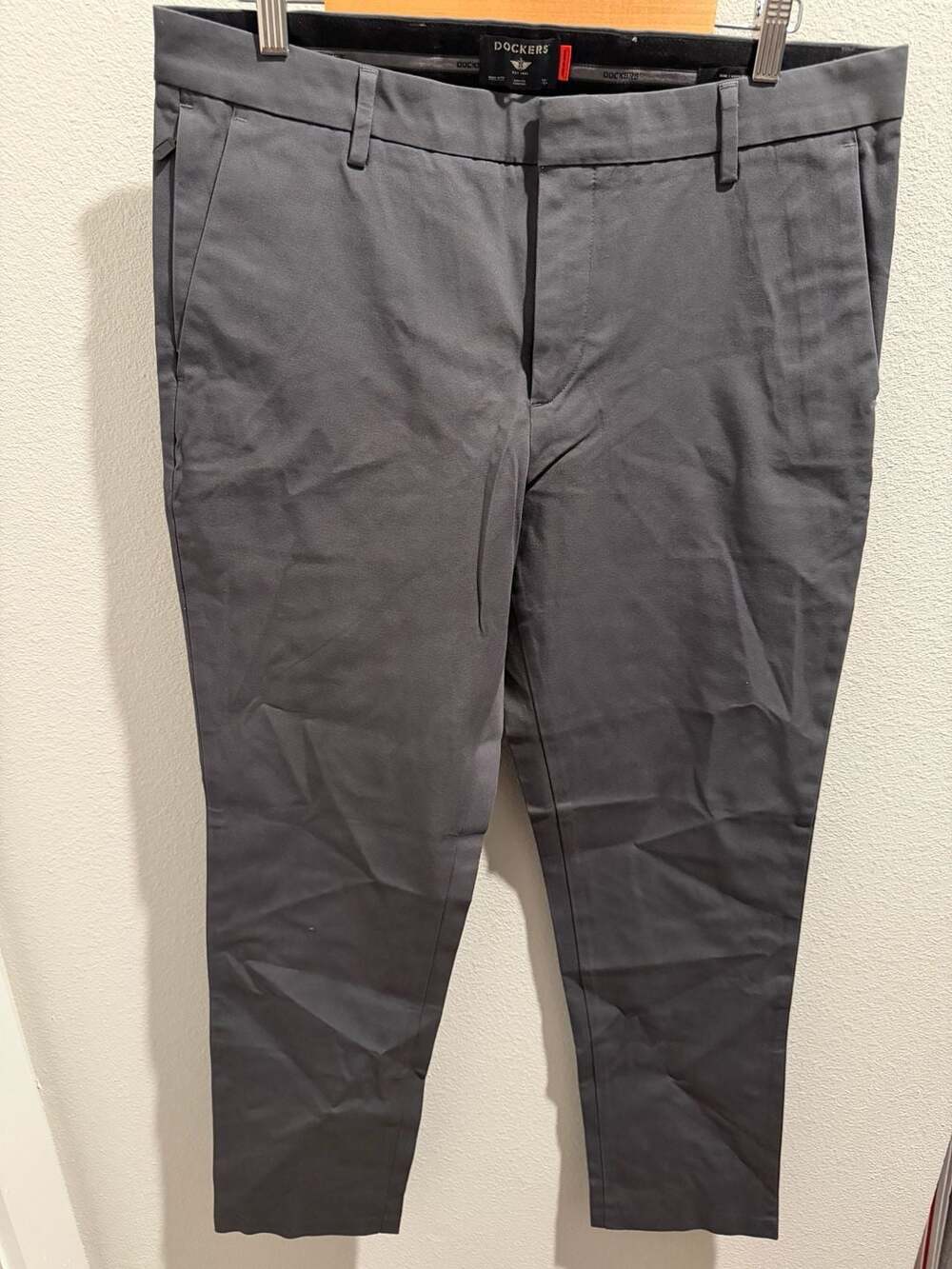 Dockers Men's City Tech Trouser Slim Fit Smart 360 Tech Pants 33x32 Grey